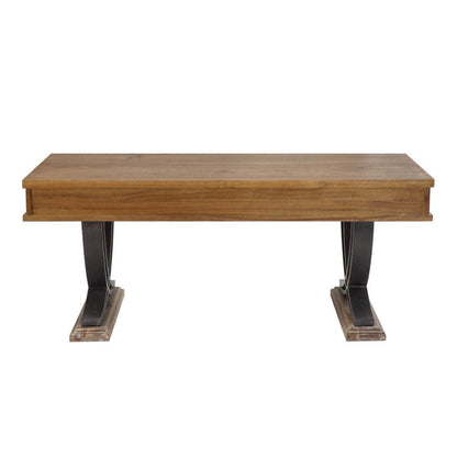 ACME Furniture - Pellio - Coffee Table - Antique Oak & Black - 83055 view 4