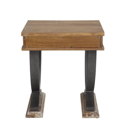 ACME Furniture - Pellio - End Table - Antique Oak & Black - 83057 view 5