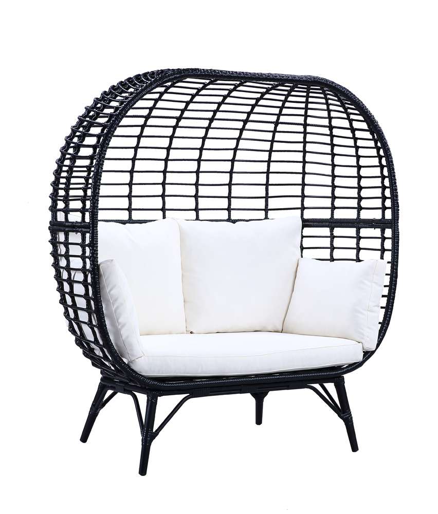 ACME Furniture - Penelope Patio Lounge Chair - Cream & Black - OT01099 veiw 2
