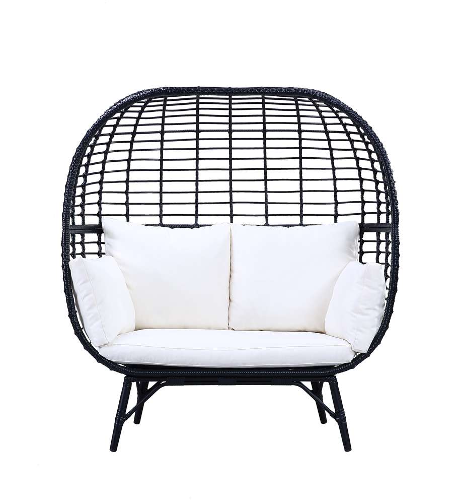ACME Furniture - Penelope Patio Lounge Chair - Cream & Black - OT01099 veiw 3