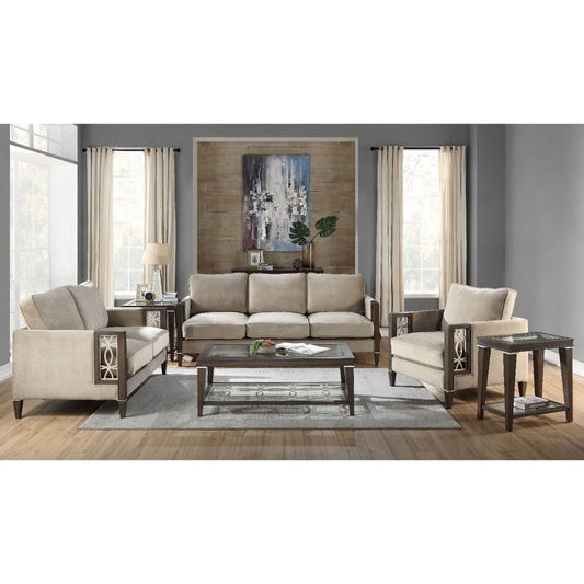 ACME Furniture - Peregrine - Sofa - Velvet & Walnut - 57990 view 2