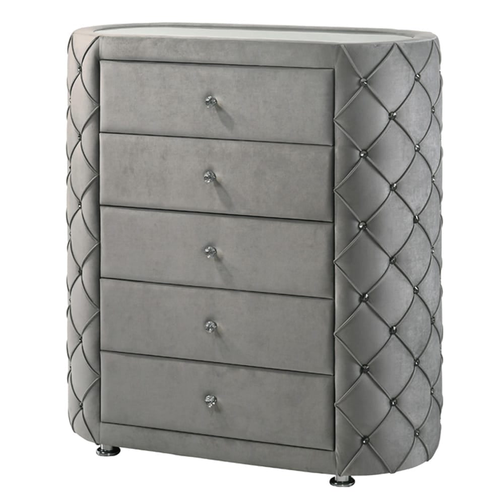 ACME Furniture - Perine - Chest - Gray Velvet - BD01066 view 1