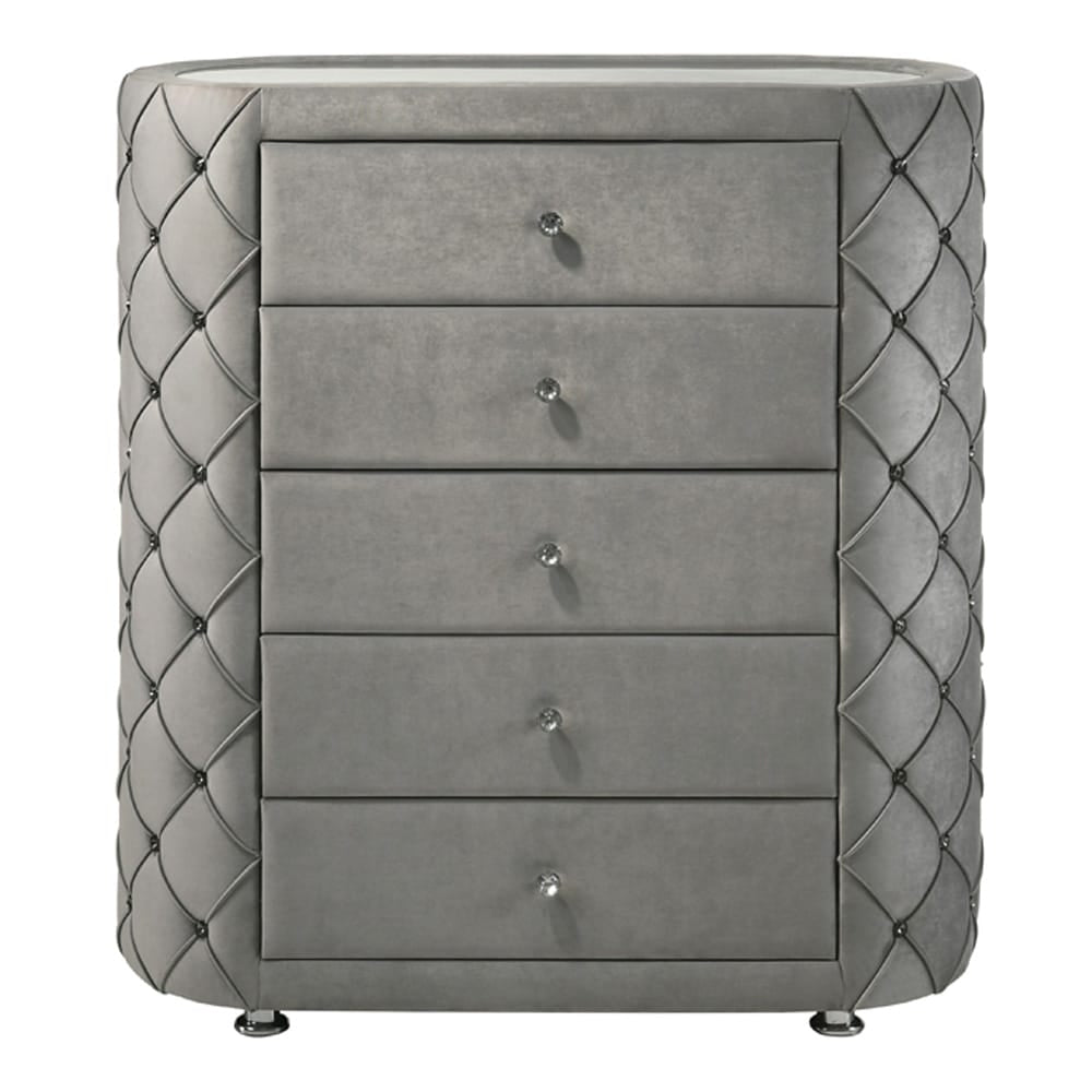 ACME Furniture - Perine - Chest - Gray Velvet - BD01066 view 2