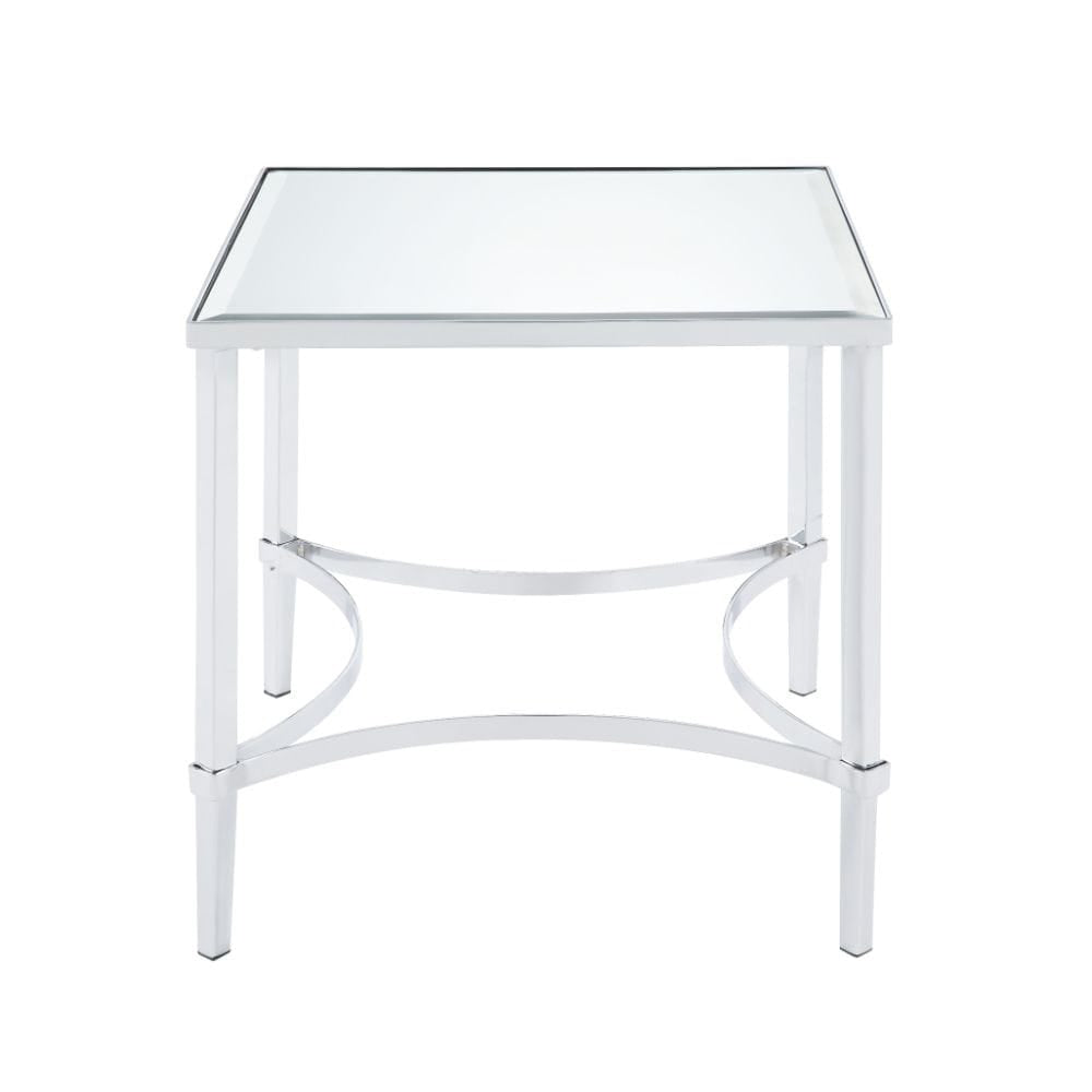 ACME Furniture - Petunia - End Table - Chrome & Mirror - 80192 view 2