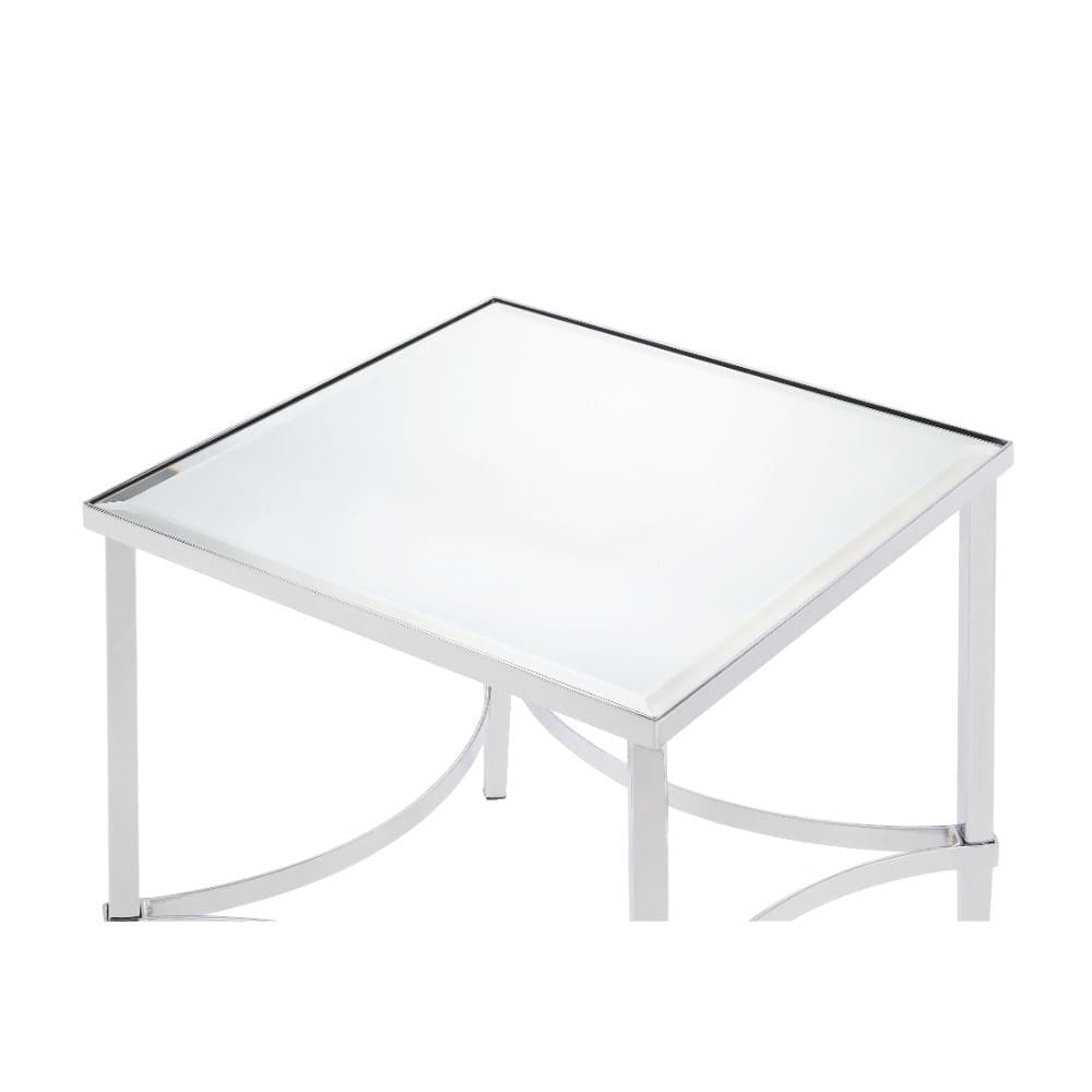 ACME Furniture - Petunia - End Table - Chrome & Mirror - 80192 view 3