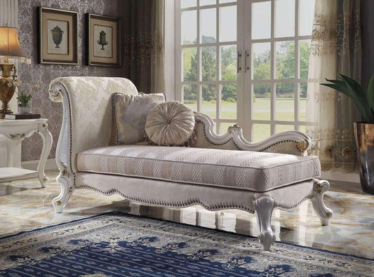 ACME Furniture - Picardy Chaise w/ Pillows - 96910 veiw 1