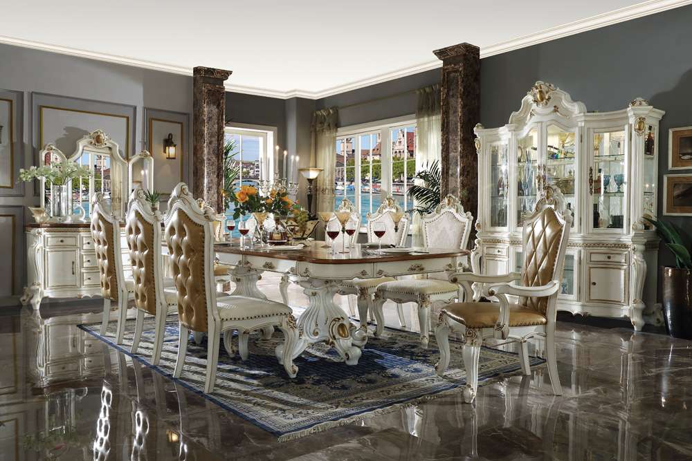 ACME Furniture - Picardy Dining Table w/Double Pedestal - 63460 view 2