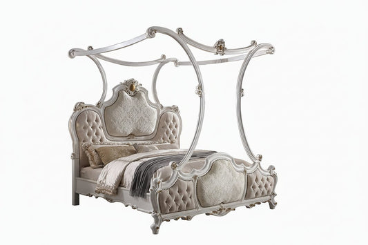 ACME Furniture - Picardy Eastern King Bed w/Canopy - 28207EK view 1