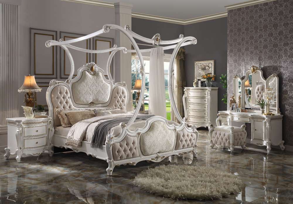 ACME Furniture - Picardy Eastern King Bed w/Canopy - 28207EK view 3