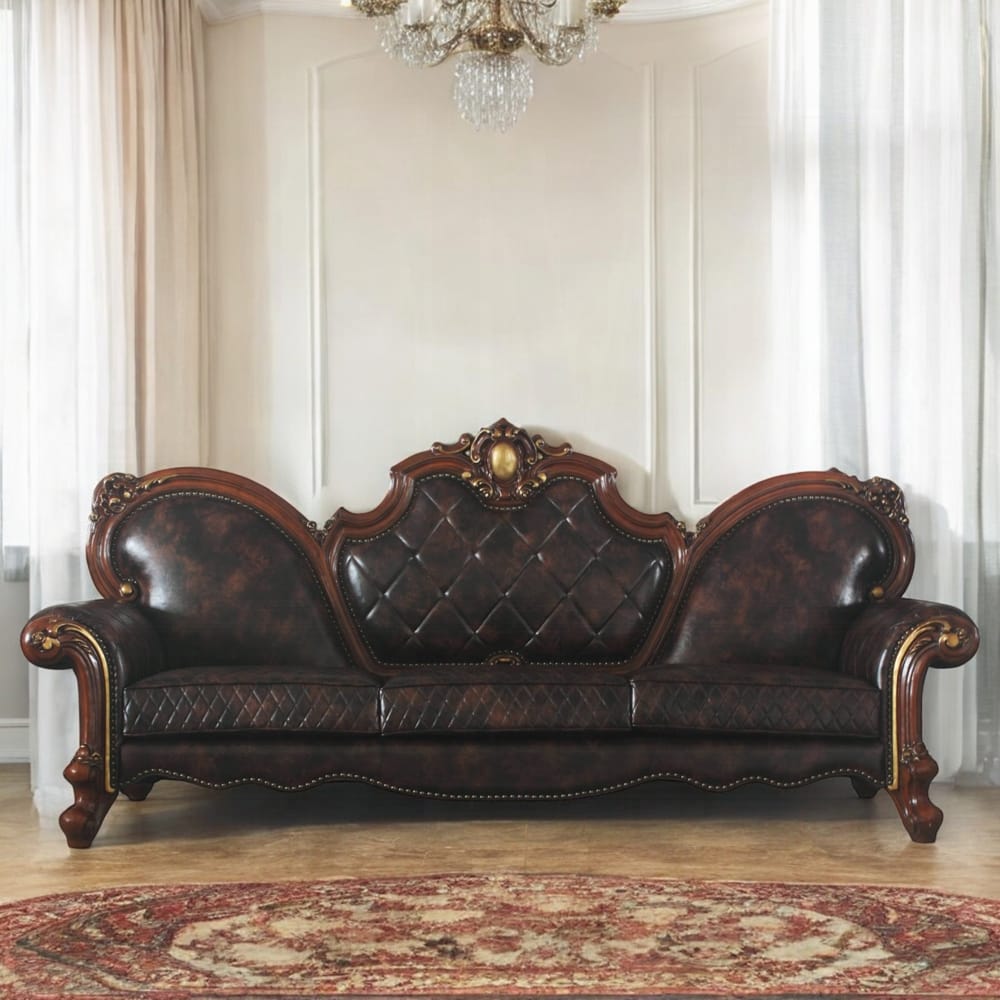 ACME Furniture - Picardy Oversized Sofa w/5 Pillows - 58220 view 5