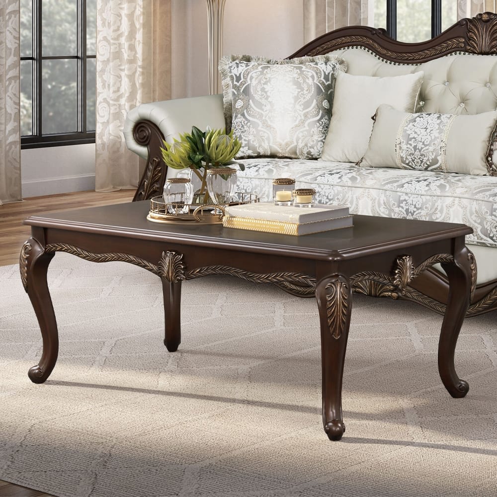 ACME Furniture - Pierce Coffee Table - Cherry Finish - LV03835 view 4