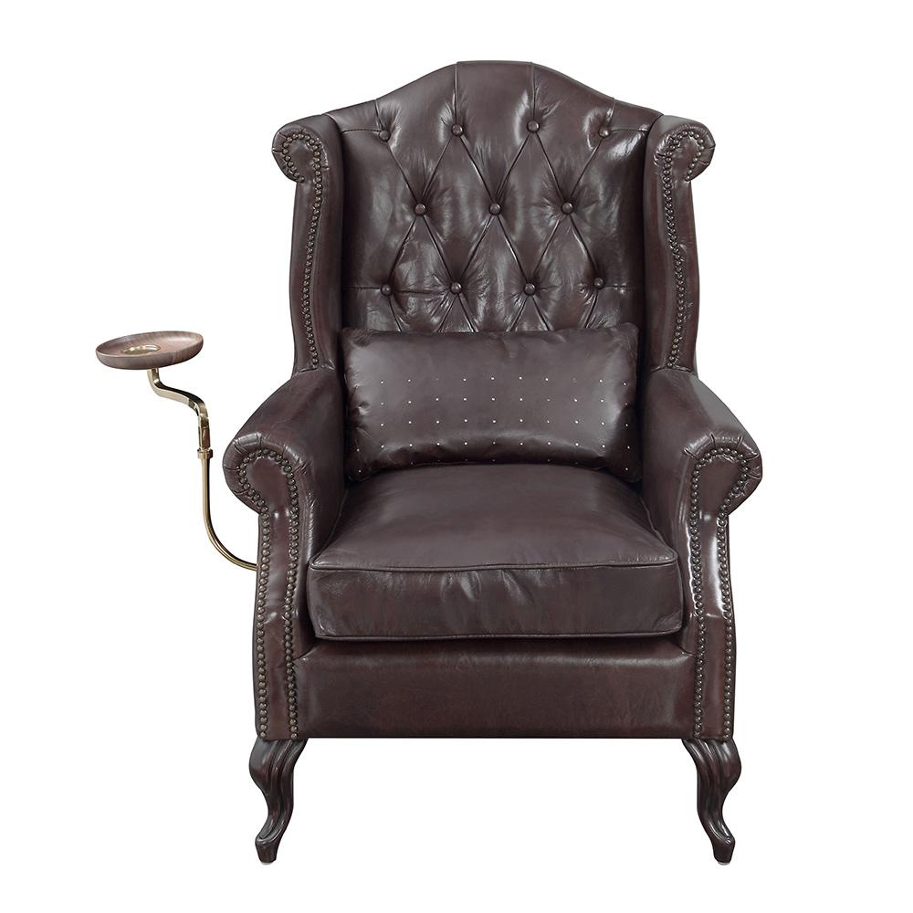 ACME Furniture - Pino Accent Chair - Vintage Brown Top Grain Leather - AC02994 veiw 3