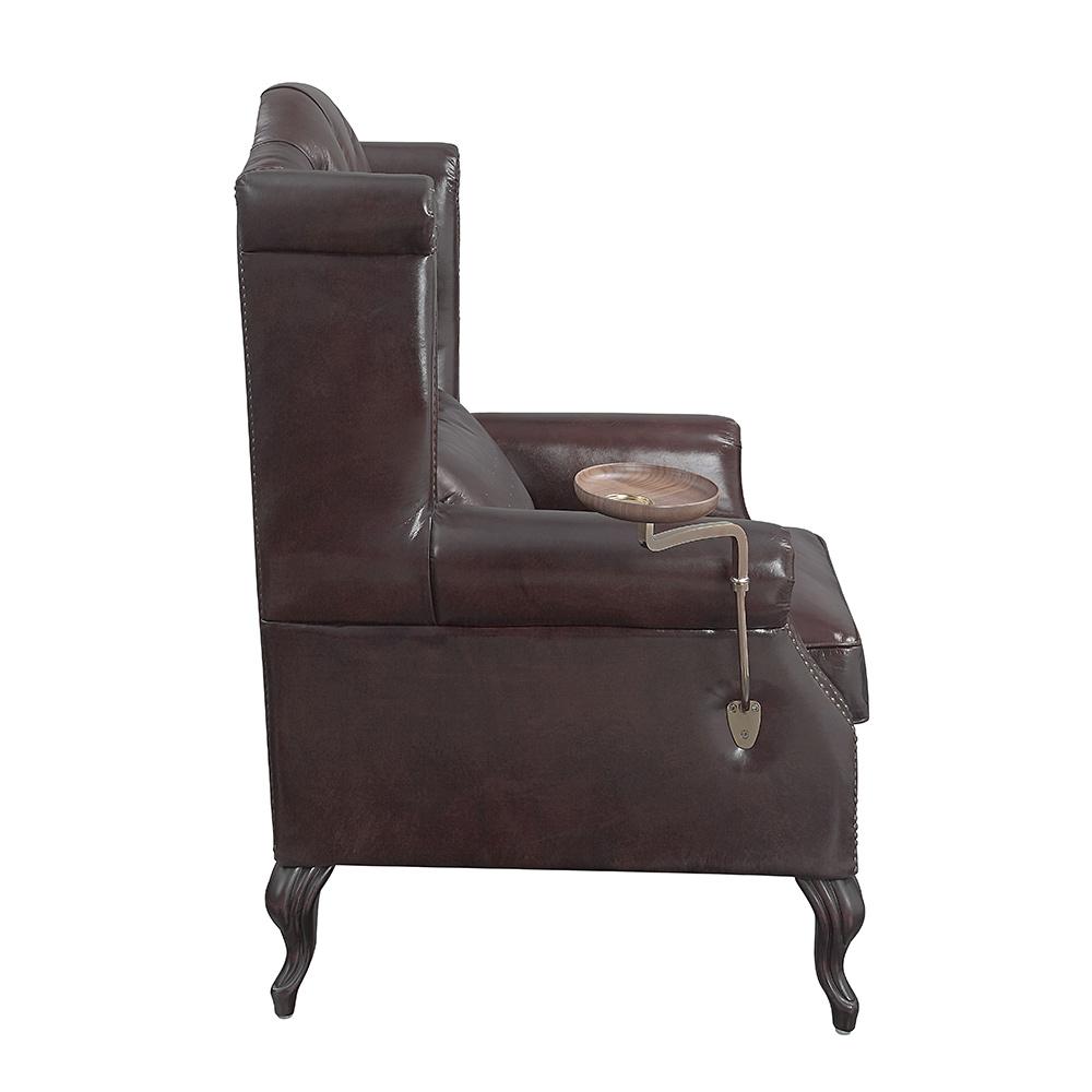 ACME Furniture - Pino Accent Chair - Vintage Brown Top Grain Leather - AC02994 veiw 4