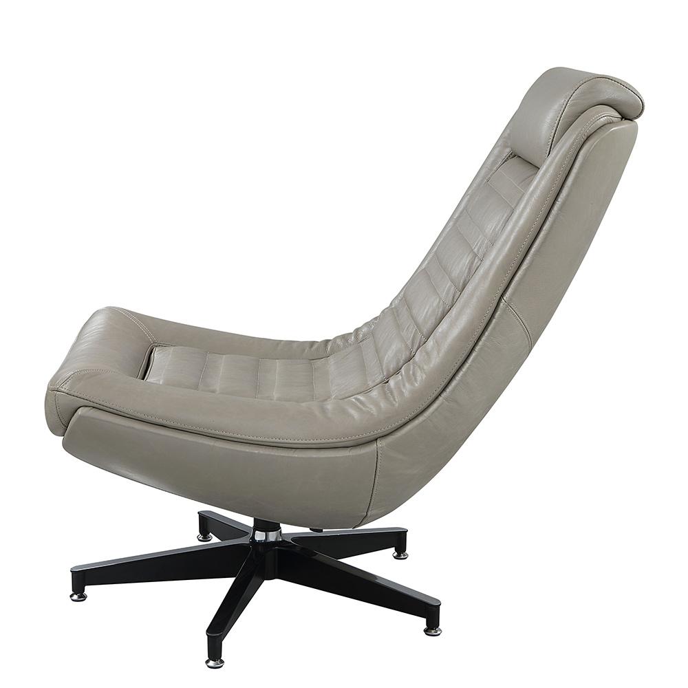 ACME Furniture - Piran Accent Chair w/Swivel - Twilight Top Grain Leather - AC02584 view 3