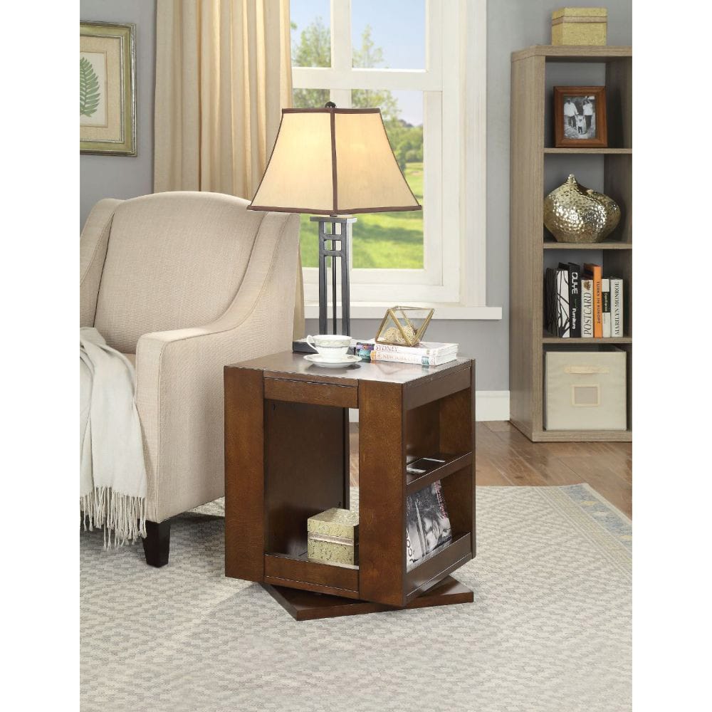 ACME Furniture - Pisanio - End Table (Swivel) - Espresso - 84522 view 6