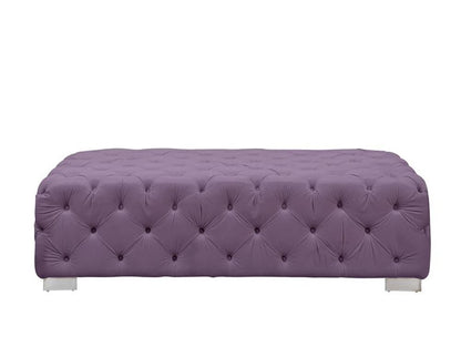 ACME Furniture - Qokmis - Ottoman - Purple Velvet - LV00390 view 2