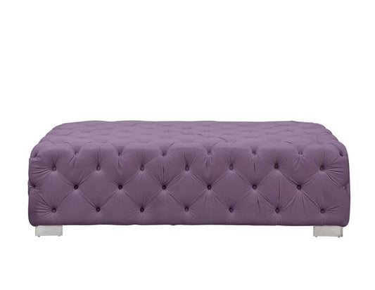 ACME Furniture - Qokmis - Ottoman - Purple Velvet - LV00390 view 2