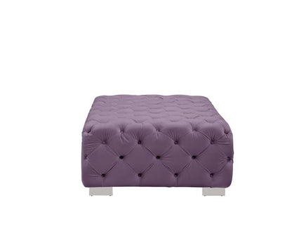 ACME Furniture - Qokmis - Ottoman - Purple Velvet - LV00390 view 3