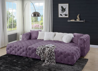 ACME Furniture - Qokmis - Ottoman - Purple Velvet - LV00390 view 5