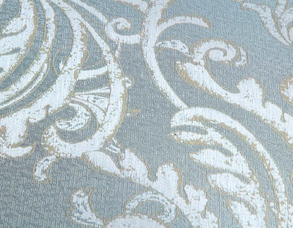 ACME Furniture - Qunsia Sofa w/5 Pillows - Light Gray Linen & Champagne Finish - LV01117 veiw 6