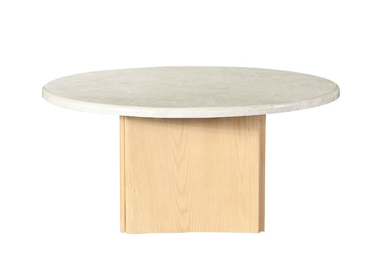 ACME Furniture - Qwin Coffee Table - Marble Top & Oak Finish - LV03005 veiw 2
