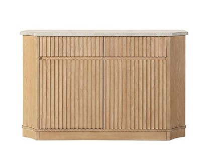 ACME Furniture - Qwin Server - Marble Top & Oak Finish - DN02878 veiw 2