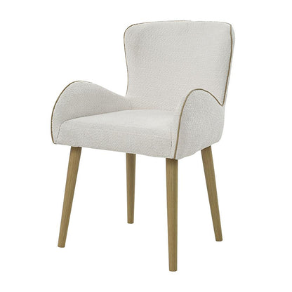 ACME Furniture - Qwin Side Chair (Set of 2) - Beige Boucle & Oak Finish - DN02876 view 1