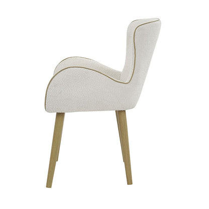 ACME Furniture - Qwin Side Chair (Set of 2) - Beige Boucle & Oak Finish - DN02876 view 4
