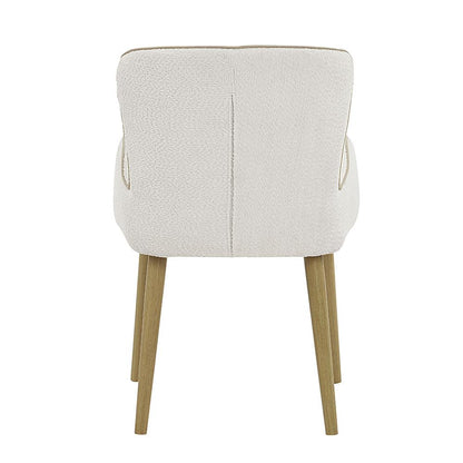 ACME Furniture - Qwin Side Chair (Set of 2) - Beige Boucle & Oak Finish - DN02876 view 5