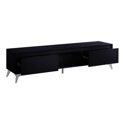 ACME Furniture - Raceloma - TV Stand - LED, Black & Chrome Finish - 91994 view 3