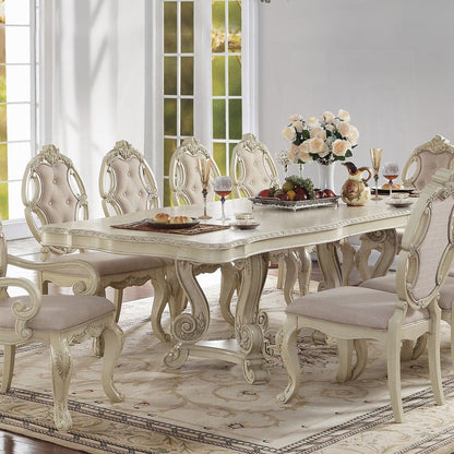 ACME Furniture - Ragenardus Dining Table w/Double Pedestal - 61280 view 2