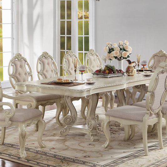 ACME Furniture - Ragenardus Dining Table w/Double Pedestal - 61280 view 2