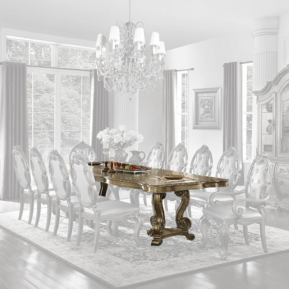 ACME Furniture - Ragenardus Dining Table w/Double Pedestal - 61290 view 1