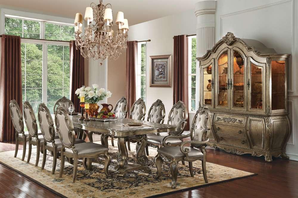ACME Furniture - Ragenardus Dining Table w/Double Pedestal - 61290 view 3