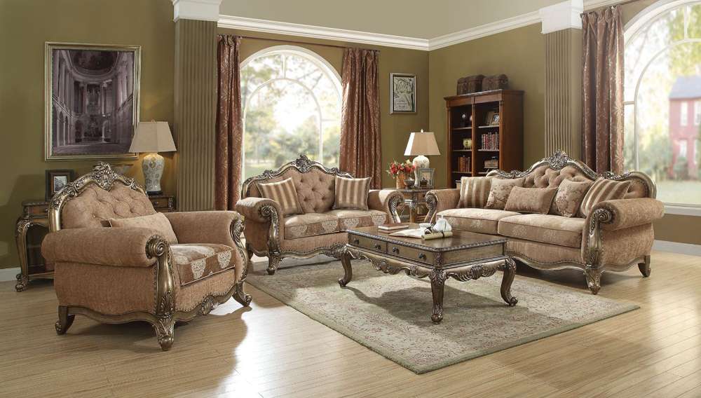 ACME Furniture - Ragenardus Loveseat (w/2 Pillows) - 56031 veiw 2
