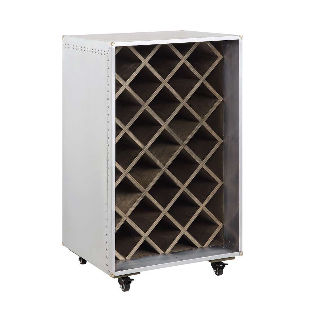 ACME Furniture - Raini Wine Cabinet - Aluminum - AC01995 veiw 2