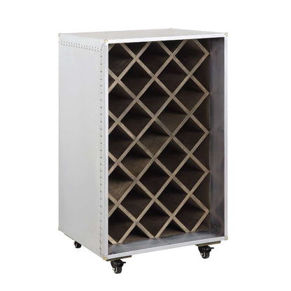 ACME Furniture - Raini Wine Cabinet - Aluminum - AC01995 veiw 2