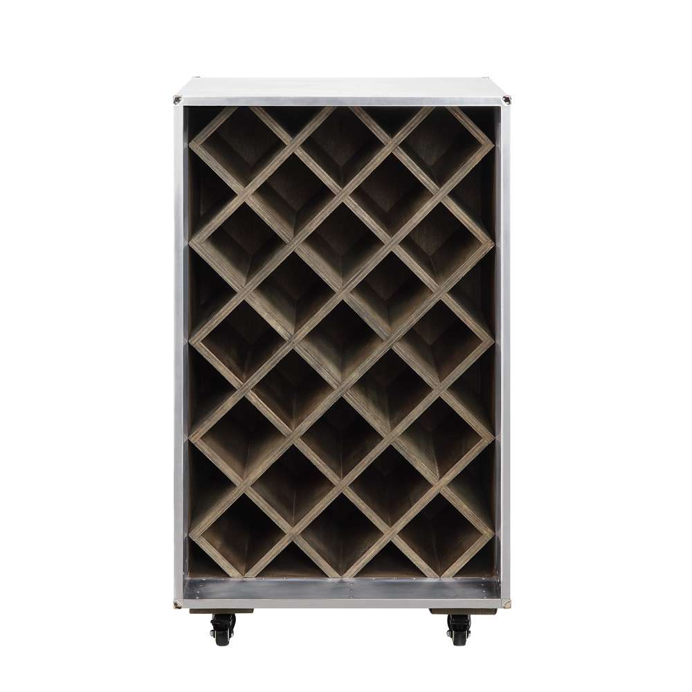ACME Furniture - Raini Wine Cabinet - Aluminum - AC01995 veiw 3