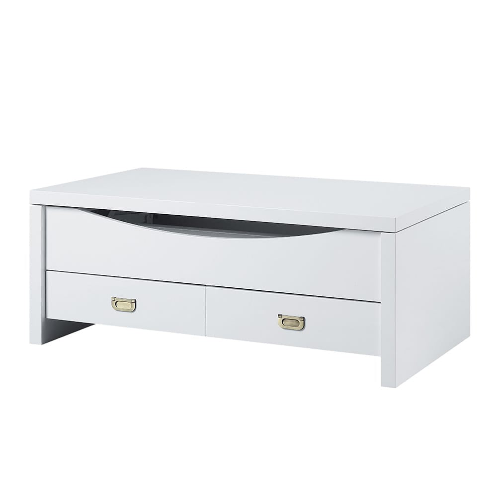 ACME Furniture - Ramiel - Coffee Table w/Lift Top - High Gloss White Finish - LV00885 view 1