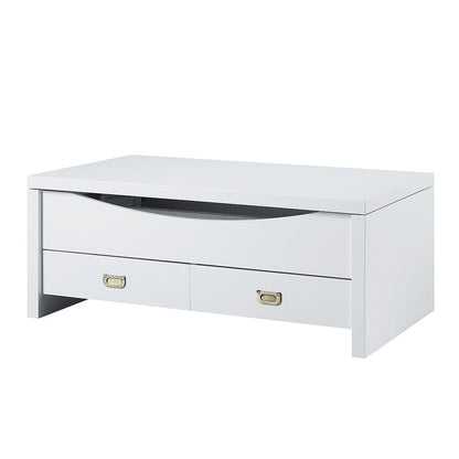 ACME Furniture - Ramiel - Coffee Table w/Lift Top - High Gloss White Finish - LV00885 view 1