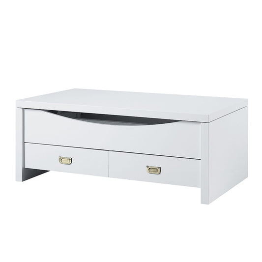 ACME Furniture - Ramiel - Coffee Table w/Lift Top - High Gloss White Finish - LV00885 view 1