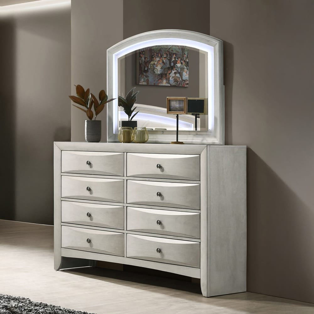 ACME Furniture - Ramondi - Mirror - Antique White  - BD05284 view 3