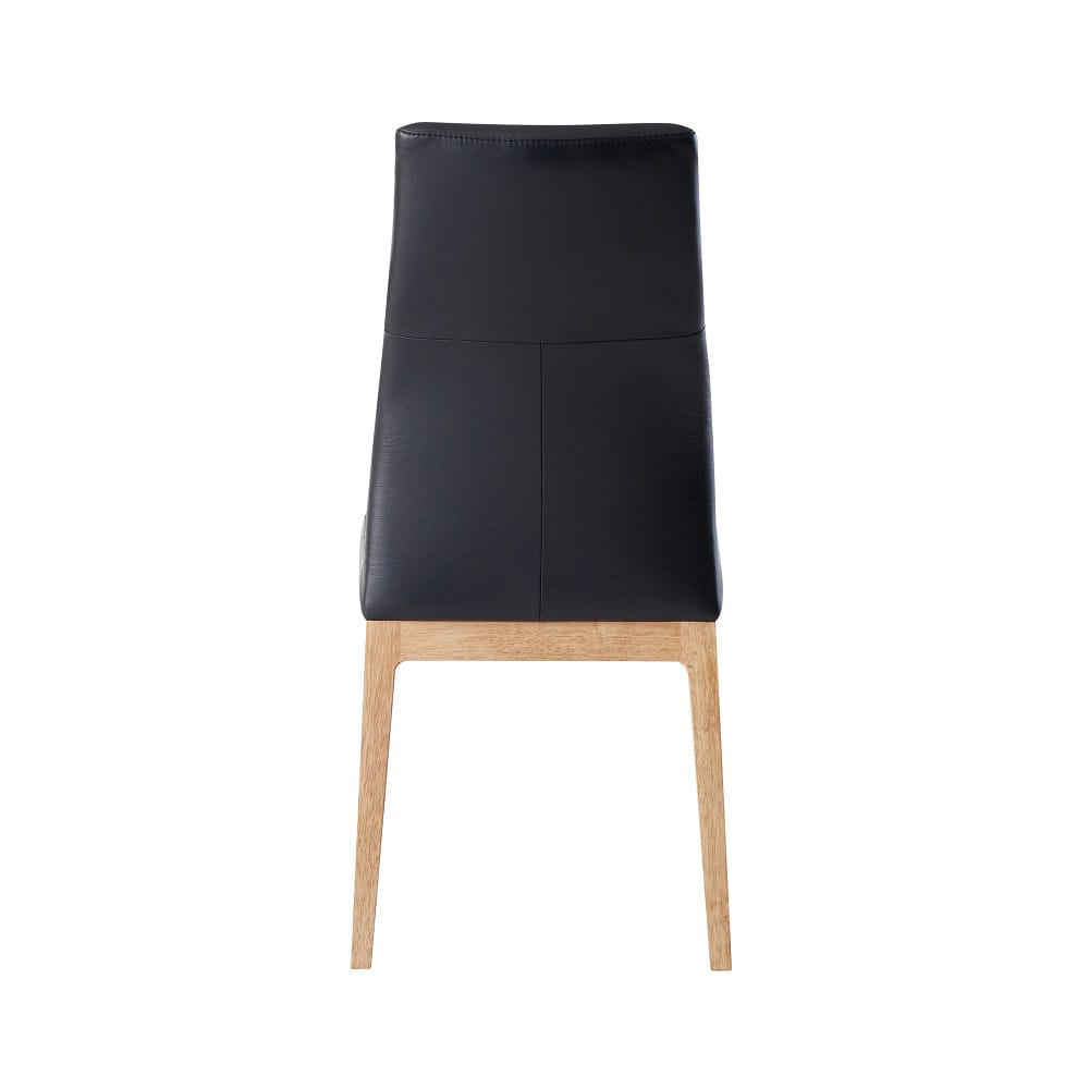 ACME Furniture - Raquan - Side Chair (Set of 2) - Black Leather & Walnut  - DN02398A view 4