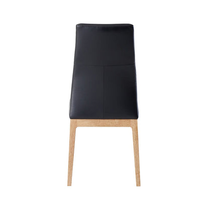 ACME Furniture - Raquan - Side Chair (Set of 2) - Black Leather & Walnut  - DN02398A view 4