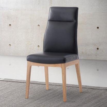 ACME Furniture - Raquan - Side Chair (Set of 2) - Black Leather & Walnut  - DN02398A view 5