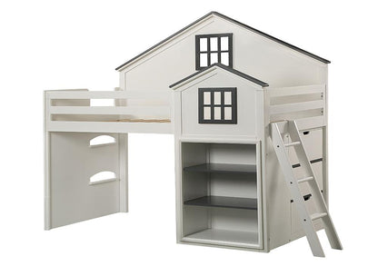 ACME Furniture - Ratana Loft Bed - White & Gray Finish - BD02052 view 1