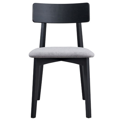 ACME Furniture - Real - Side Chair (Set of 2) - Gray Linen & Black  - DN04186 view 2