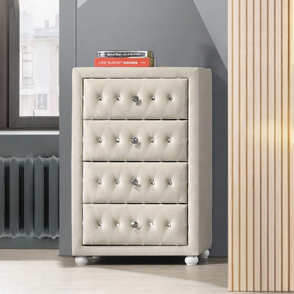 ACME Furniture - Reggie - Chest - Beige Fabric - BD04506 view 4