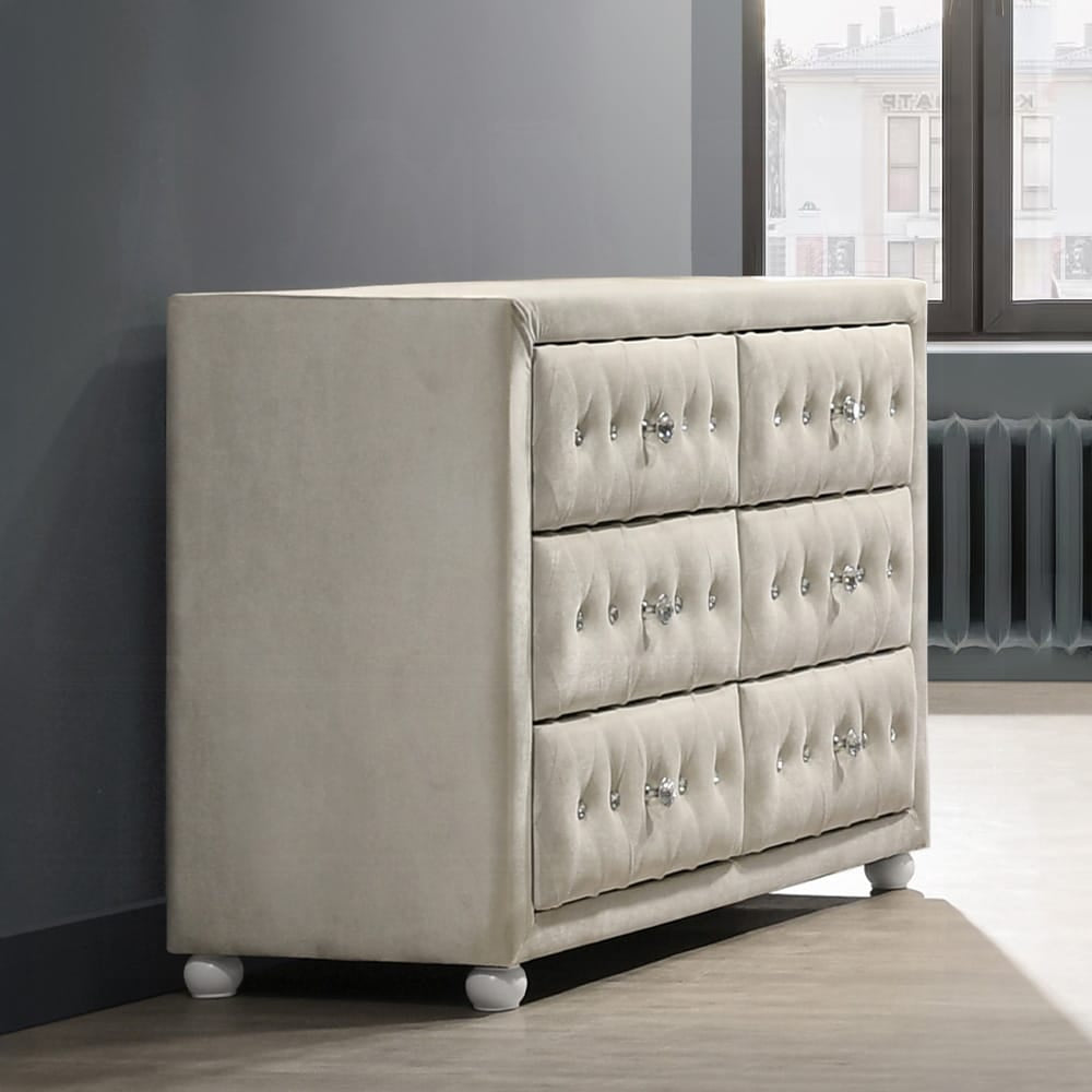ACME Furniture - Reggie - Dresser - Beige Fabric - BD04505 view 2