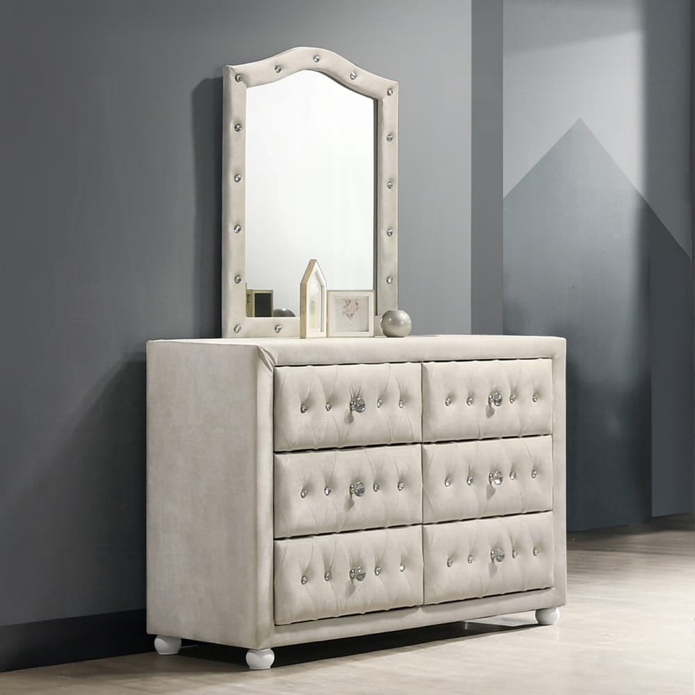 ACME Furniture - Reggie - Dresser - Beige Fabric - BD04505 view 4